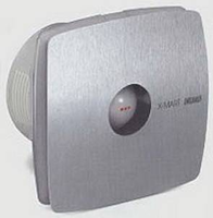 Вентилятор осевой 190 куб.м/час 25 Вт 230В настенный (диам.шахты 118мм) цвет нержавеющая сталь, серия X-Mart